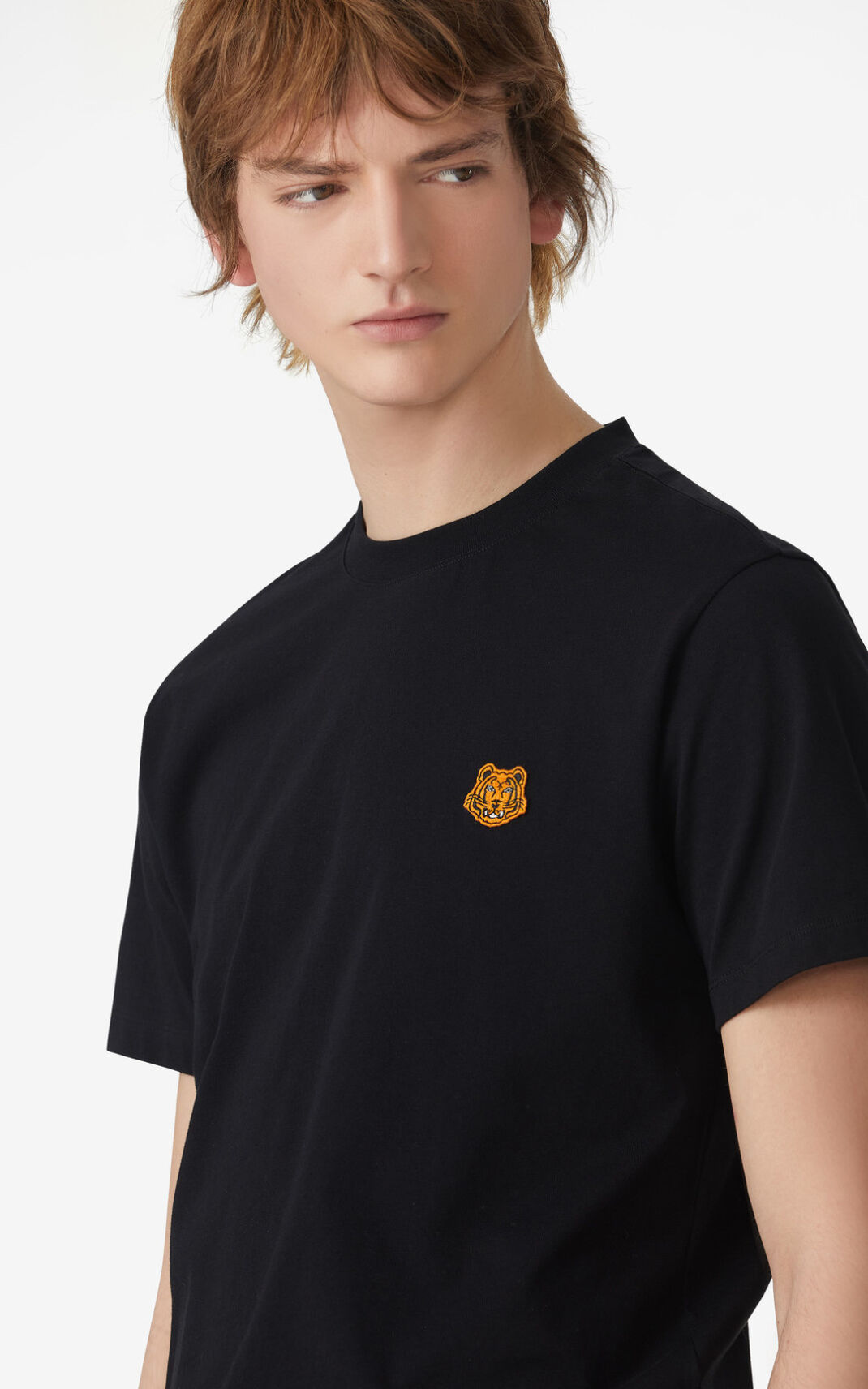 Kenzo Tiger Crest T-shirts Herre - Sort DK-529793